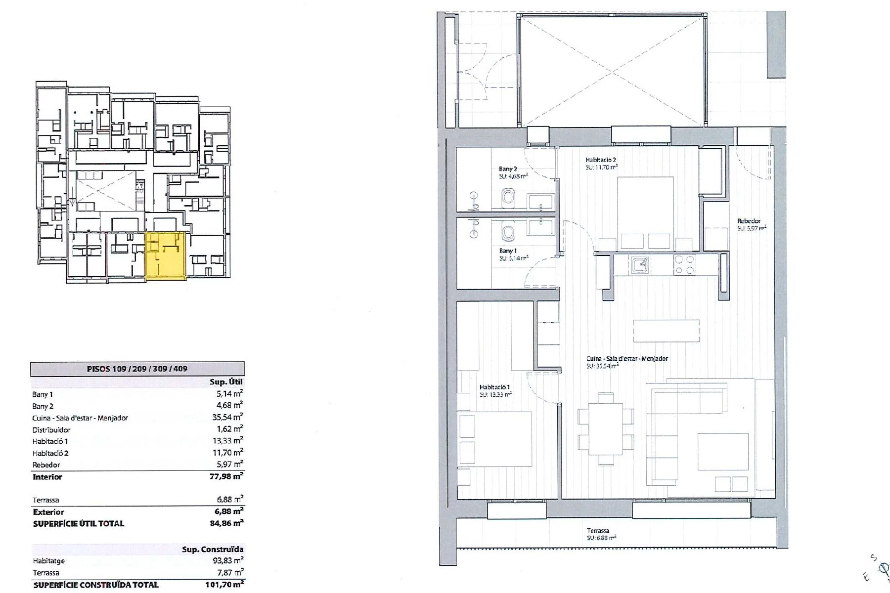 Apartamento de obra nueva de lujo y a pie de pistas para comprar en el Tarter