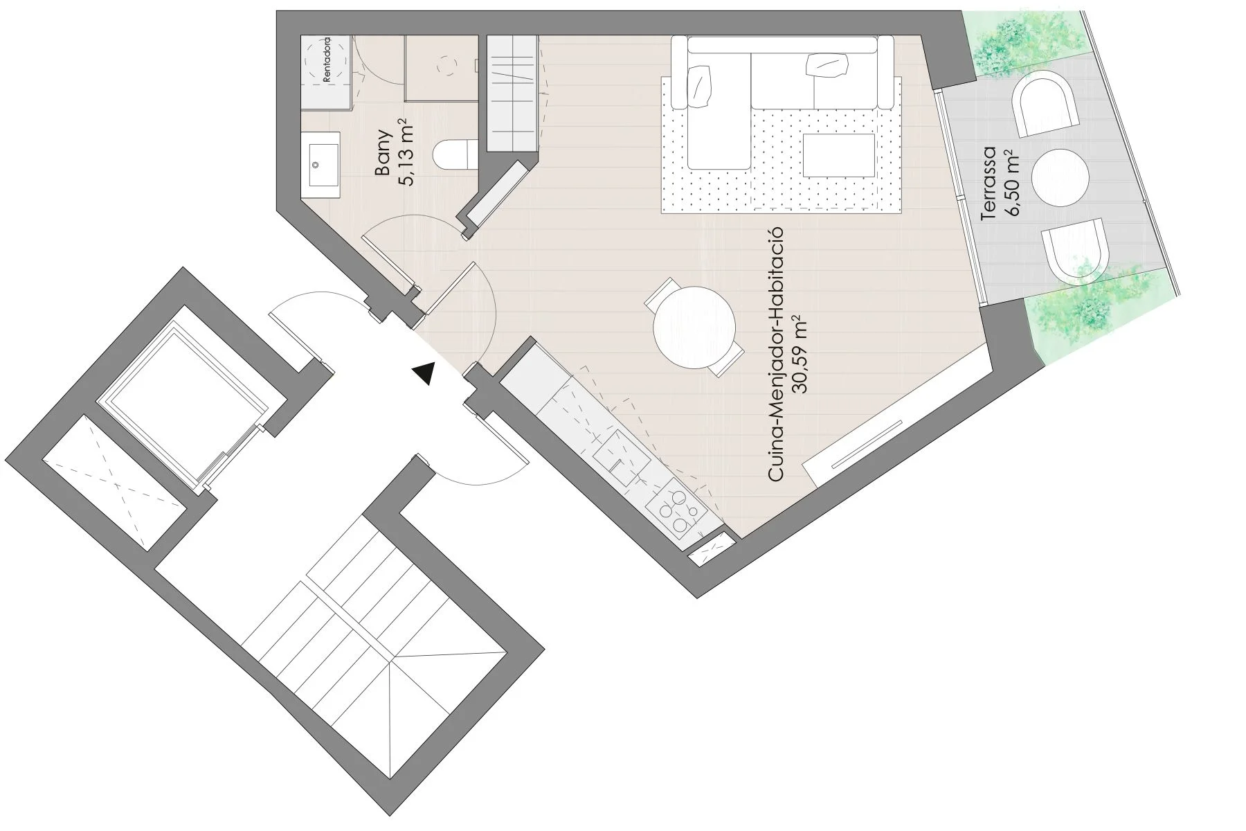 Piso-Estudio de Obra Nueva para comprar en el Centro de La Massana