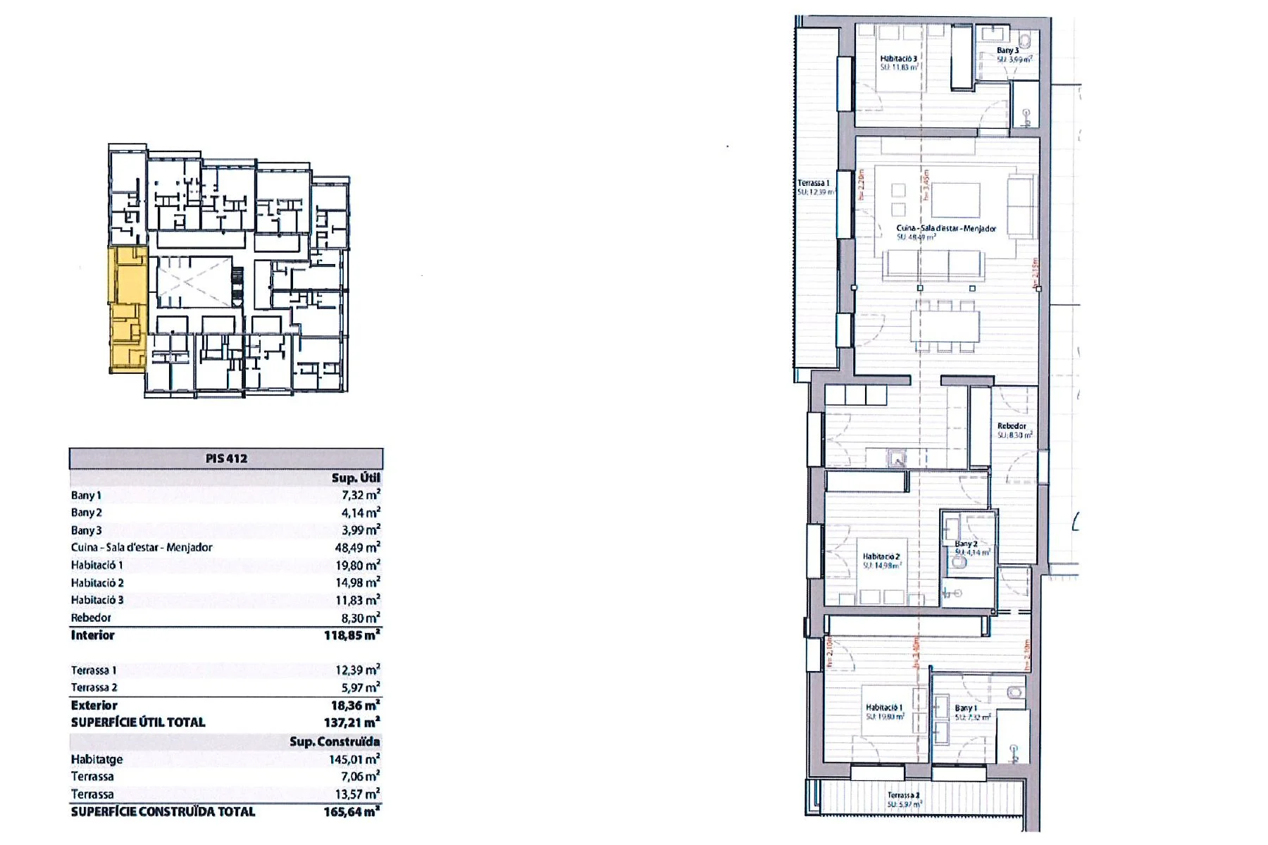 Apartamento de lujo de obra nueva para comprar a pie de pistas del Tarter