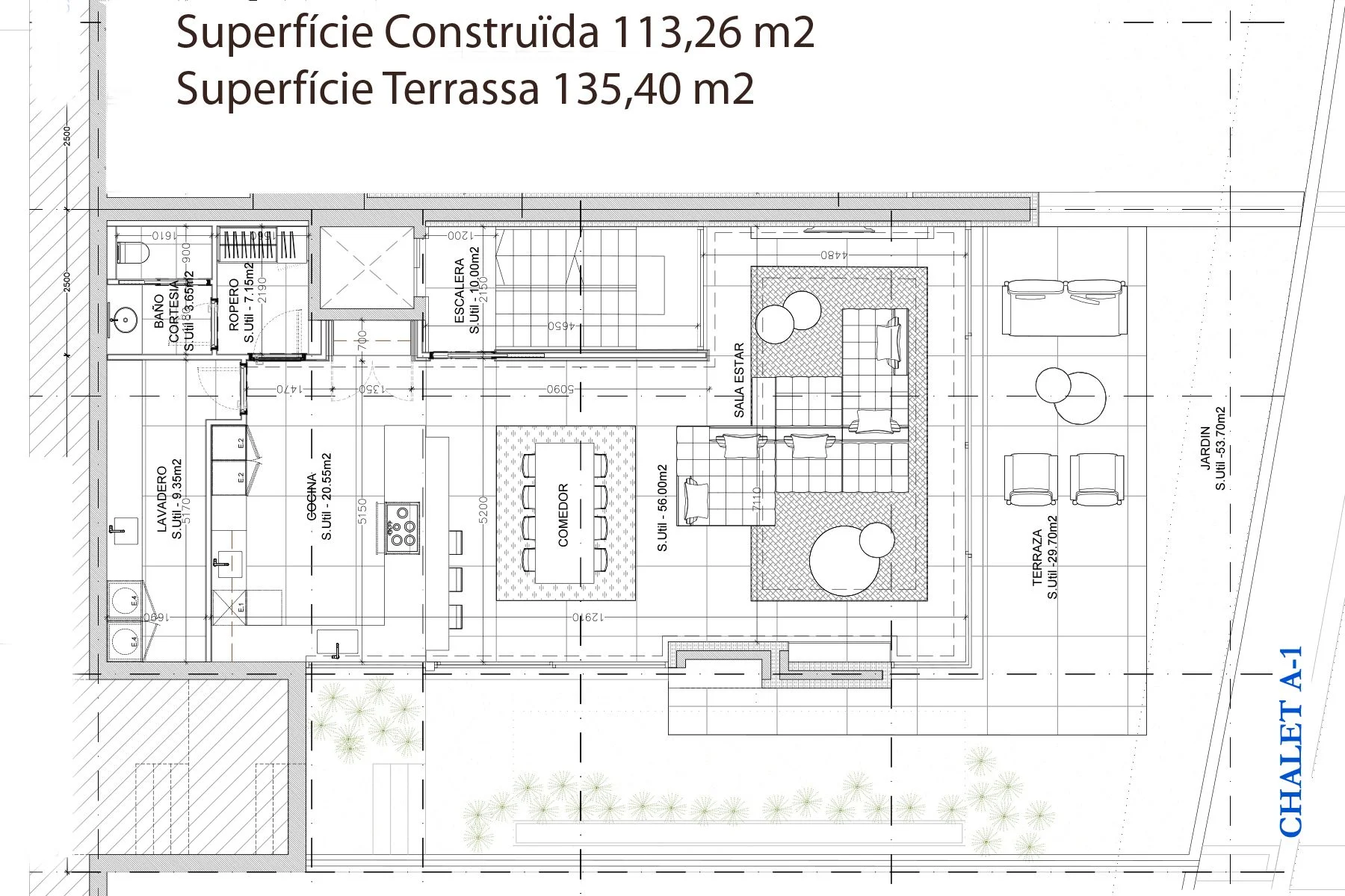 Chalet de lujo en construcción en Can Diumenge