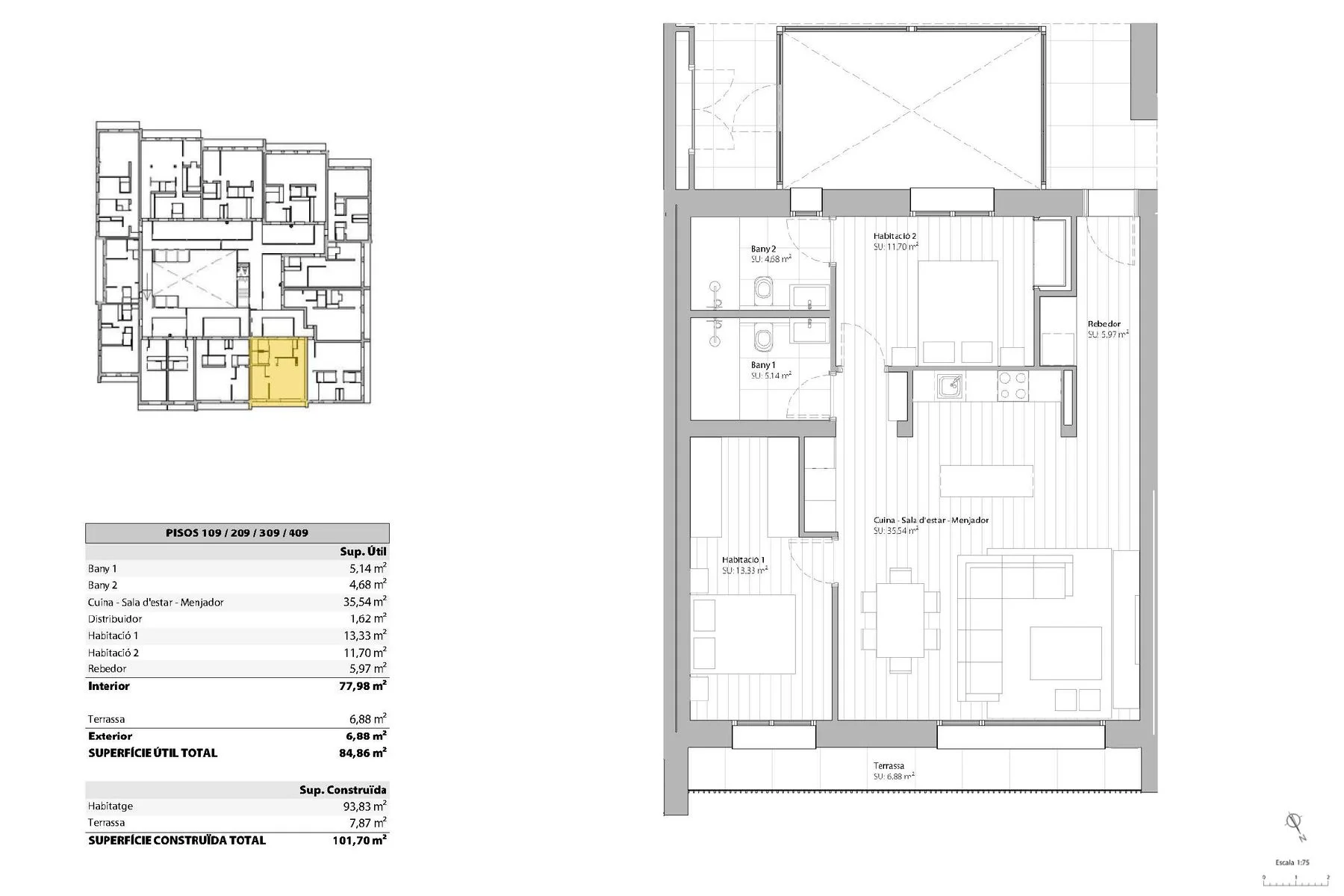 Apartamento de lujo de obra nueva para comprar a pie de pistas del Tarter